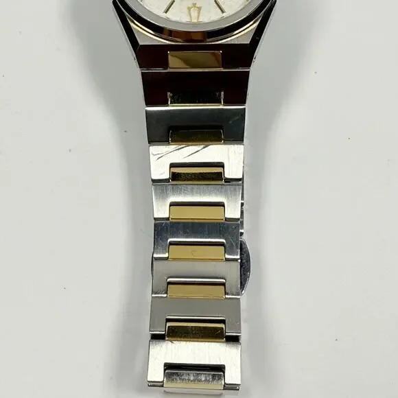 Pre-Owned-Bulova Classic 98L323 White Dial Two Tone Bracelet Women's Watch - Picture 10 of 11